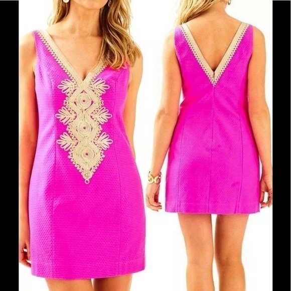 Lilly Pulitzer Dresses & Skirts - Lilly Pulitzer Junie Soutache Cotton Pique Sleeveless Dress Size 2 EUC